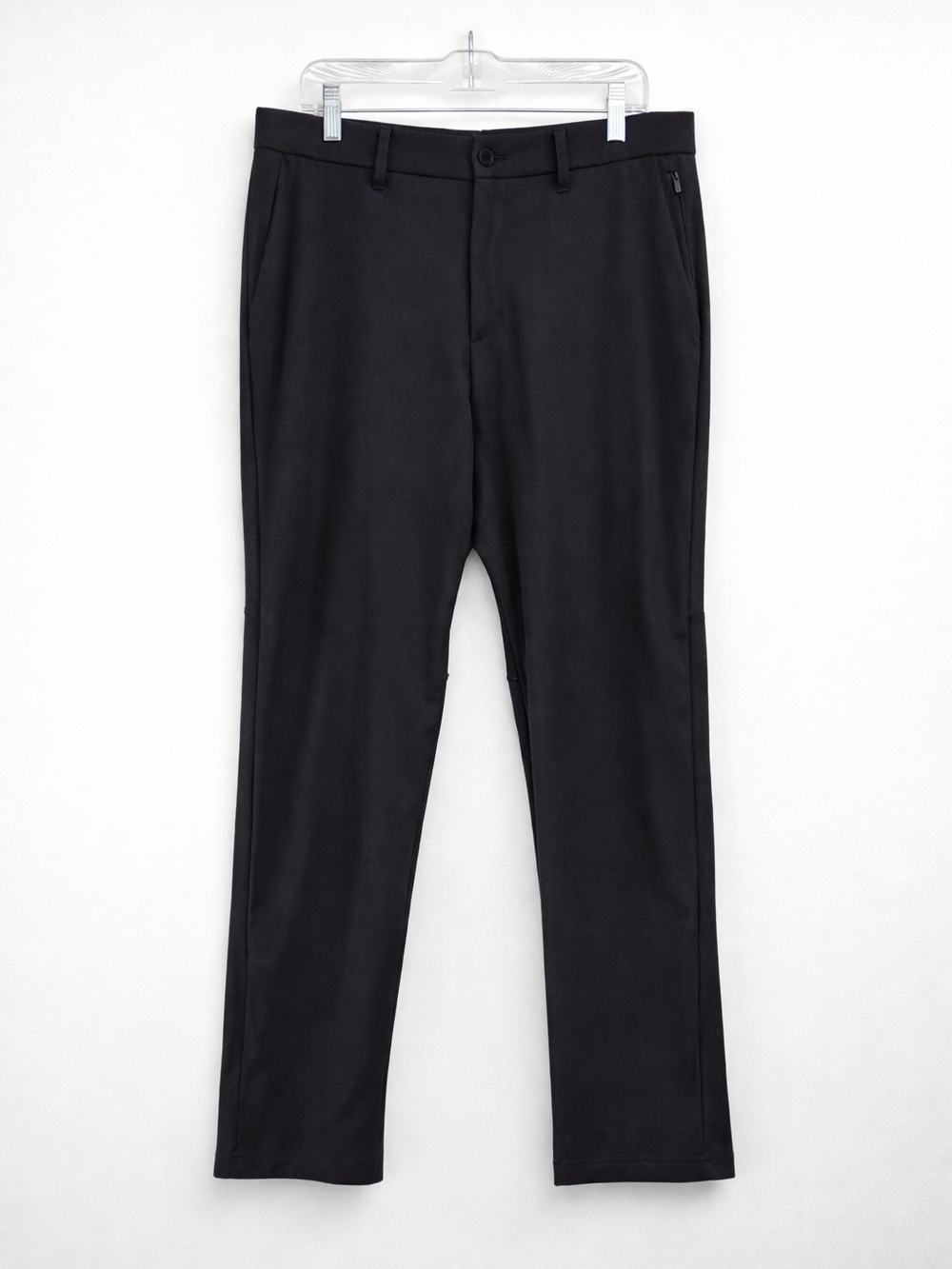 Lululemon Commission Classic Pants Mens 34x30 Black Warpstreme Stretch Golf/Offi